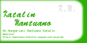 katalin mantuano business card